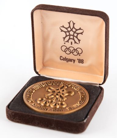 Lot #3152 Calgary and Seoul 1988 Winter and Summer Olympics (2) Participation Medals - Image 3