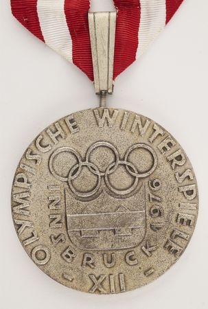 Lot #3089 Innsbruck 1976 Winter Olympics Silver Winner's Medal for Ice Hockey - Image 3
