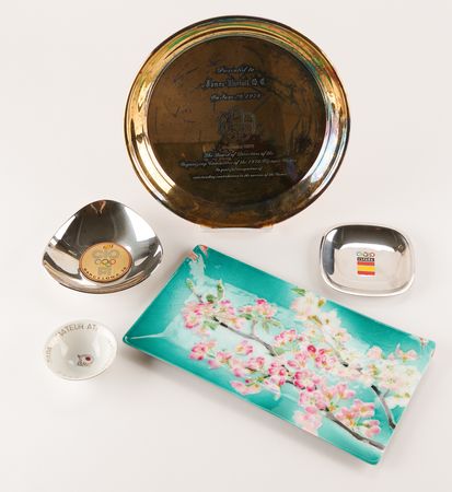 Lot #3338 Olympic Committee Dishware and Glassware (9) Items - From the Collection of IOC Member James Worrall - Image 2