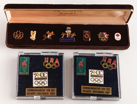 Lot #3243 IOC and Olympic Collection of (39) Pins and Badges - From the Collection of IOC Member James Worrall - Image 2