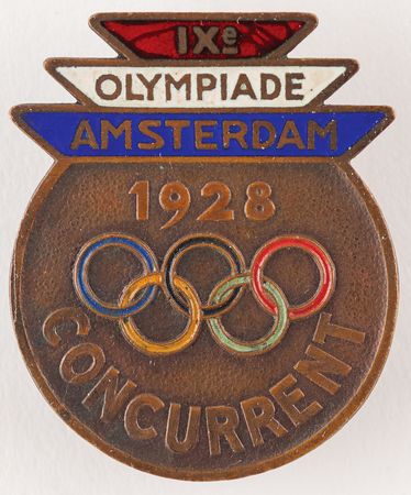 Lot #3192 Amsterdam 1928 Summer Olympics Competitor's Badge - Image 1
