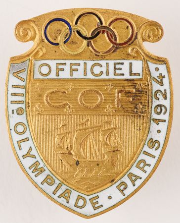 Lot #3189 Paris 1924 Summer Olympics Official's Badge - Image 1
