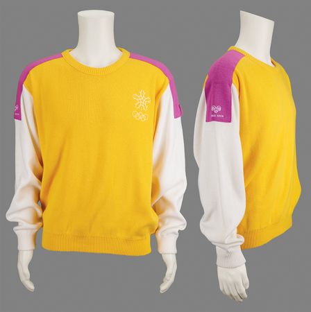 Lot #3332 Calgary 1988 Winter Olympics Apparel Collection (Coats, Hats, Pants, Sweaters) - Image 5