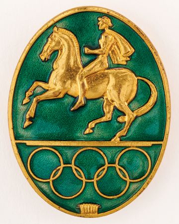 Lot #3214 Stockholm 1956 Summer Olympics Official's Badge - Image 1