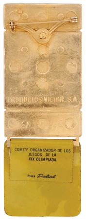 Lot #3229 Mexico City 1968 Summer Olympics Wrestling Judge Badge - Image 2