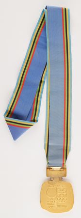 Lot #3084 Sapporo 1972 Winter Olympics Gold Winner's Medal for Speed Skating - Image 4
