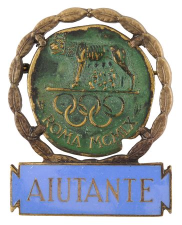 Lot #3217 Rome 1960 Summer Olympics 'Support Aide'