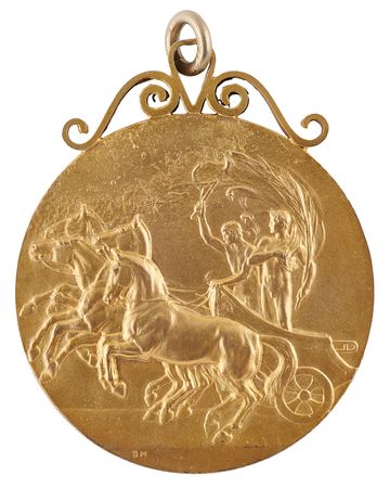 Lot #3121 London 1908 Olympics Judge's Participation Medal - Image 2
