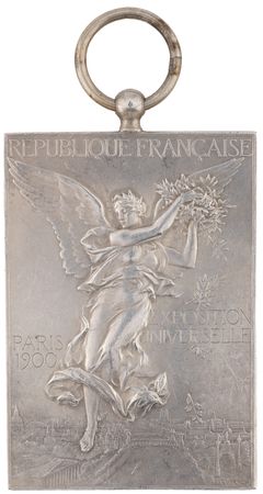 Lot #3048 Paris 1900 Olympics Silvered Bronze