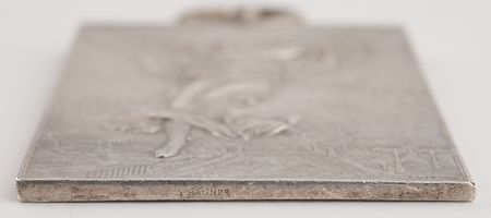 Lot #3048 Paris 1900 Olympics Silvered Bronze Winner's Medal for Swimming - Image 3