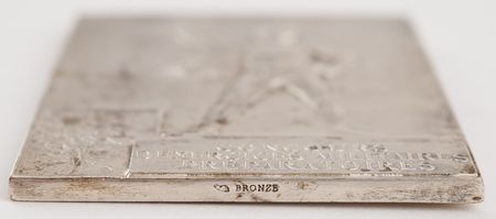 Lot #3049 Paris 1900 Olympics Silvered Bronze Winner's Medal for 'Concours D'Exercices Militaires Preparatoires' - Image 3