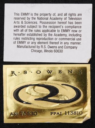 Lot #3297 Sports Emmy Award for Outstanding Live Sports Special (Salt Lake City 2002 Winter Olympics) - Image 7