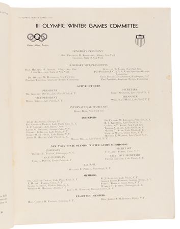 Lot #3310 Lake Placid 1932 Winter Olympics Souvenir Program - Image 3