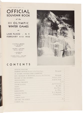 Lot #3310 Lake Placid 1932 Winter Olympics Souvenir Program - Image 5