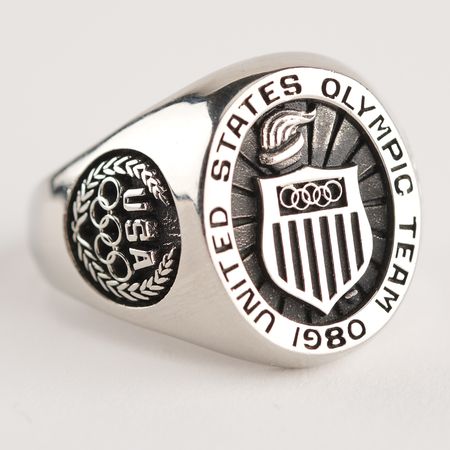 Lot #3330 1980 United States Olympic Team Ring - Lake Placid and Moscow - Image 2