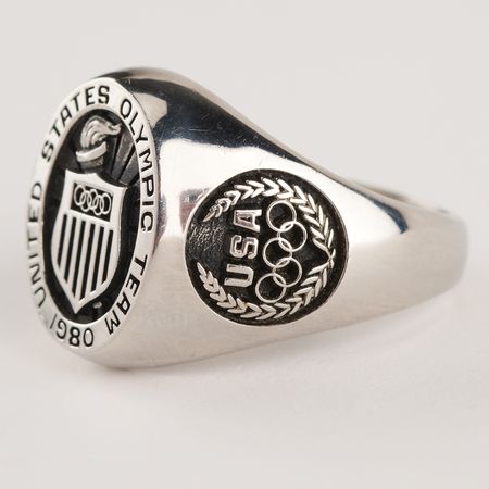 Lot #3330 1980 United States Olympic Team Ring - Lake Placid and Moscow - Image 3