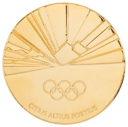 Lot #3154 Torino 2006 Winter Olympics Gold Participation Medal - Image 2