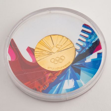 Lot #3154 Torino 2006 Winter Olympics Gold Participation Medal - Image 3