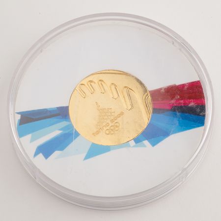 Lot #3154 Torino 2006 Winter Olympics Gold Participation Medal - Image 4