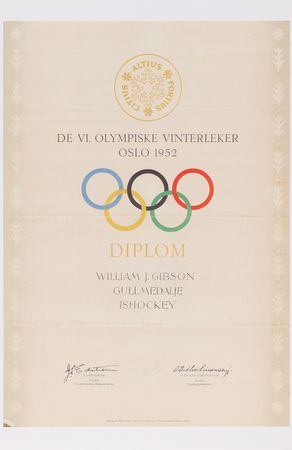 Lot #3075 Oslo 1952 Winter Olympics Gold Winner's Medal for Ice Hockey - Image 11