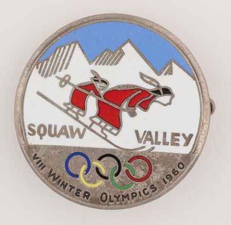 Lot #3143 Squaw Valley 1960 Winter Olympics Bronze Participation Medal, Diploma, and Pin - From the Collection of Canadian Speed Skater Frank Stack - Image 4