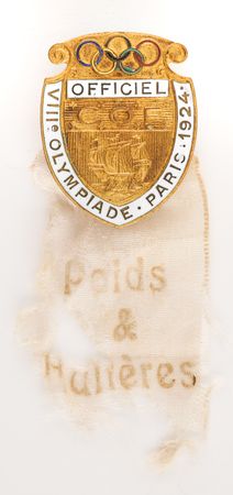 Lot #3190 Paris 1924 Summer Olympics Weightlifting