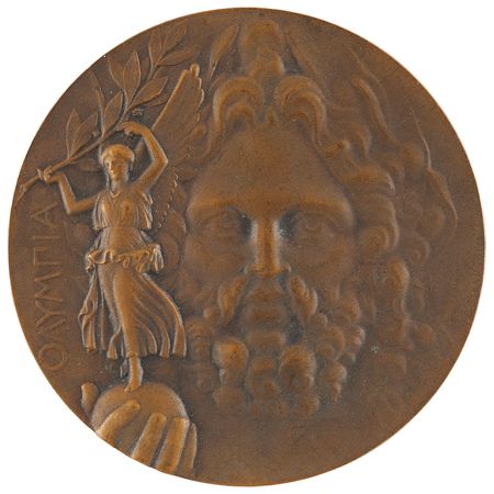 Lot #3059 Athens 1906 Intercalated Olympics Bronze Winner's Medal - Image 1