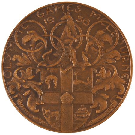 Lot #3141 Melbourne 1956 Summer Olympics Participation Medal - Image 1