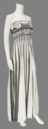 Lot #3295 Paris 2024 Summer Olympics Priestess Dress and Sandals - Image 1