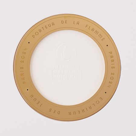 Lot #3039 Paris 2024 Summer Olympics Torchbearer Relay Ring (Limited Edition) - Image 1