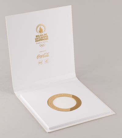 Lot #3039 Paris 2024 Summer Olympics Torchbearer Relay Ring (Limited Edition) - Image 2