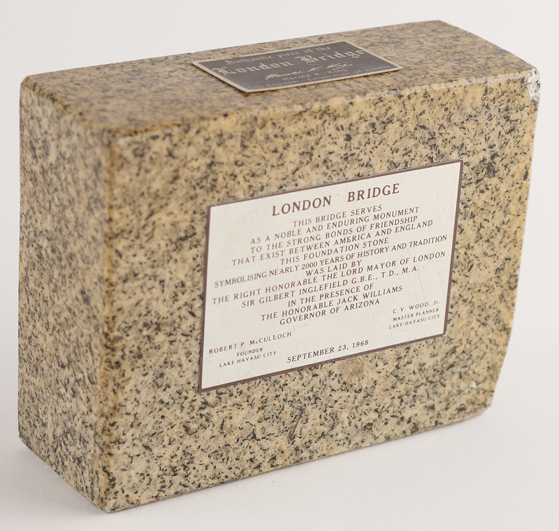 Lot 472 London Bridge Original Granite Block
