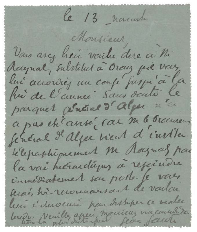 Lot 300 Jean Jaures Autograph Letter Signed