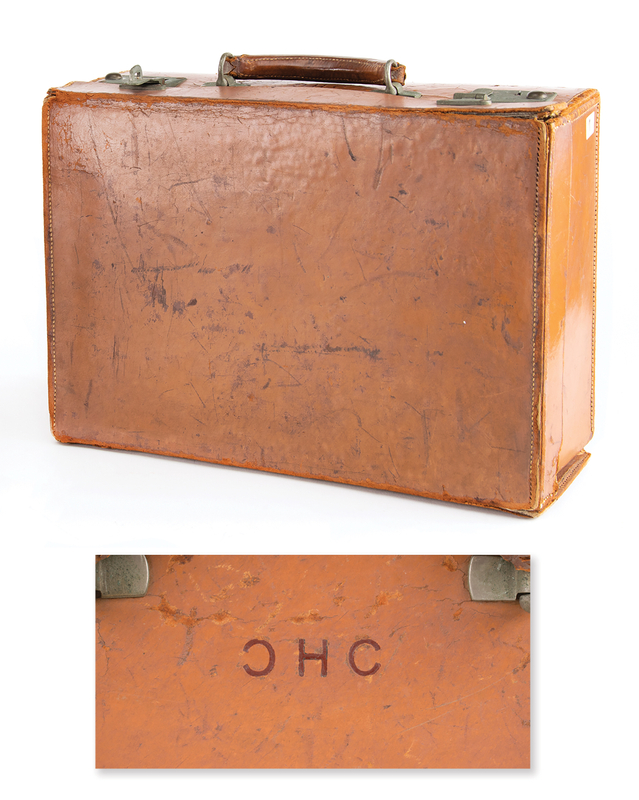 Lot 214 Howard Carter's Personally-Owned Monogrammed Briefcase