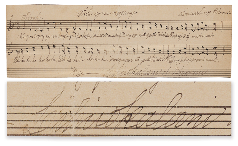 Lot 118 Queen Liliuokalani Autograph Musical Quotation Signed
