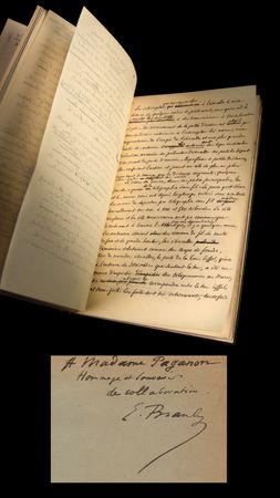 Lot #151 Edouard Branly Autograph Manuscript Signed - Draft of His Communication to the Academy of Sciences Exposing the Principles of Wireless Telegraphy - Image 1