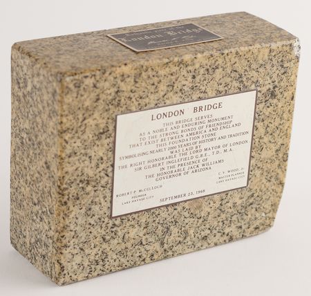 Lot #472 London Bridge Original Granite Block - Image 1