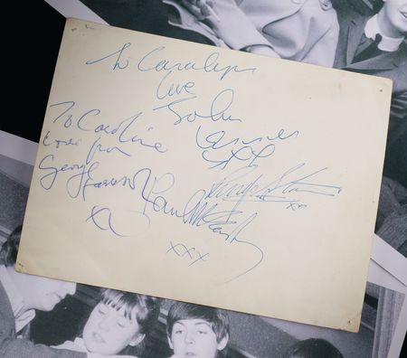 Lot #613 Beatles Fully Signed 'Star Pics' Photograph - Obtained at Edinburgh's ABC Cinema (April 29, 1964) - Image 1