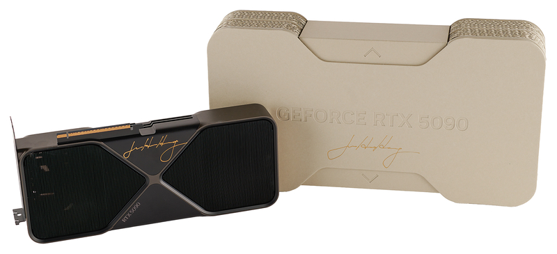 Lot 4062 Jensen Huang Twice-Signed NVIDIA GeForce RTX 5090 Founders Edition GPU