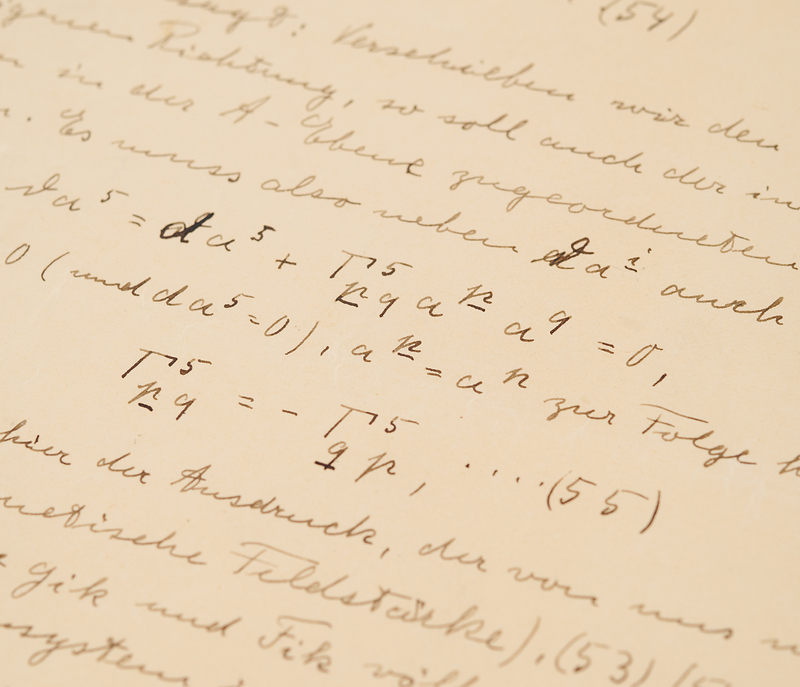 Albert Einstein Handwritten Scientific Manuscript on the Unified Field