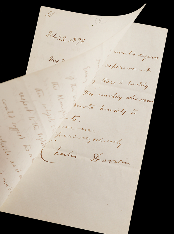 Lot 4013 Charles Darwin Letter Signed: 
