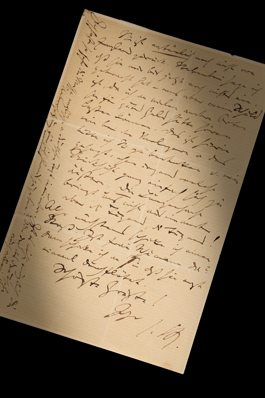 Lot 4010 Johannes Brahms Autograph Letter Signed on the Publication of His Music, Referring to Symphony No. 1 and Clara Schumann