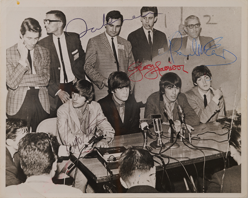 Lot 4086 Beatles Fully Signed ?Post Break-up? Photograph - Each Autograph Obtained In-Person After the Group?s Official Disbanding in April 1970