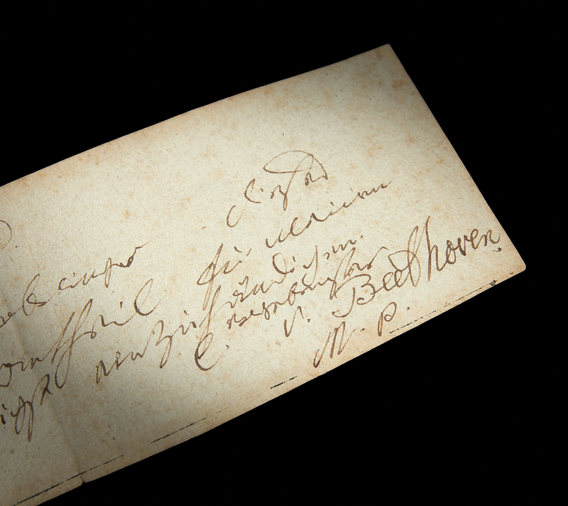 Lot 4007 Ludwig van Beethoven Autograph Letter Signed, Directing Payment of His Nephew's Pension