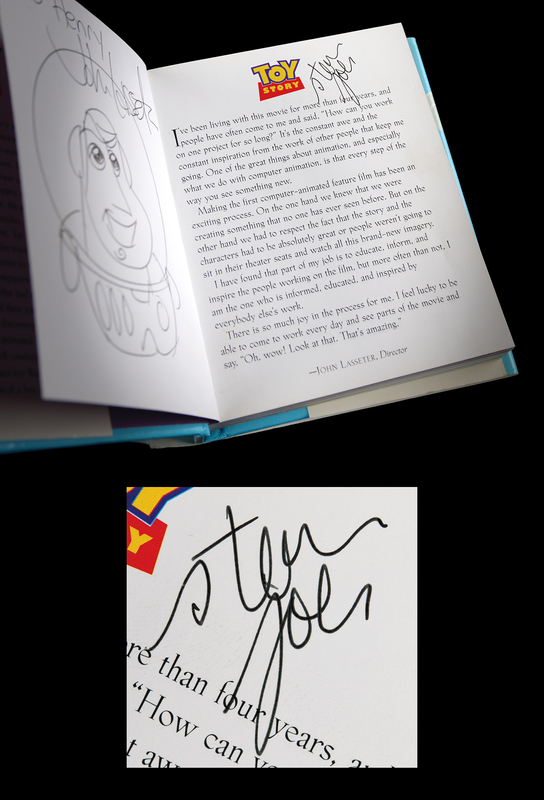 Lot 4060 Steve Jobs and John Lasseter Signed Book - Toy Story: The Art and Making of the Animated Film