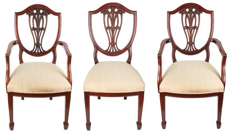 Lot 4021 Franklin and Eleanor Roosevelt?s (3) Victorian Dining Chairs from Their Manhattan Townhouse at 49 East 65th Street - Gifted Furnishings from Sara Delano Roosevelt