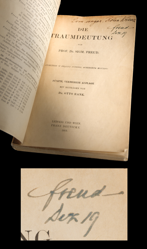 Lot 4014 Sigmund Freud Signed Book - Die Traumdeutung [The Interpretation of Dreams] - A Foundational Text of Psychoanalysis