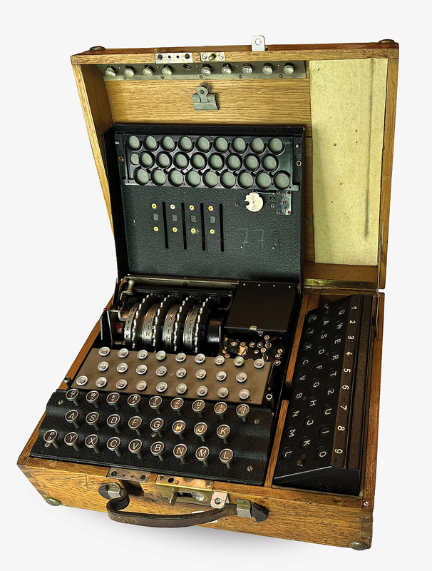 Enigma Swiss-K Cipher Machine (World War II-era, Fully Operational)