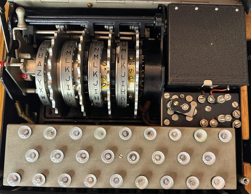 Enigma Swiss-K Cipher Machine (World War II-era, Fully Operational)