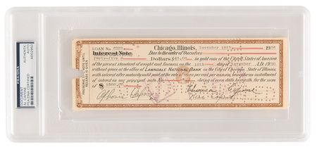 Lot #4093 Al Capone Rare 1926 Twice-Signed 'Gold Coin' Chicago Bank Document - Image 1
